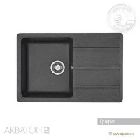 Мойка кухонная АКВАТОН Аманда, графит Мойка кухонная АКВАТОН Аманда, графит