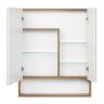 Зеркальный шкаф АКВАТОН Сканди 70 белый, дуб рустикальный Зеркальный шкаф АКВАТОН Сканди 70 белый, дуб рустикальный