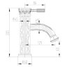 Смеситель для раковины Lemark Jasmine LM6606B